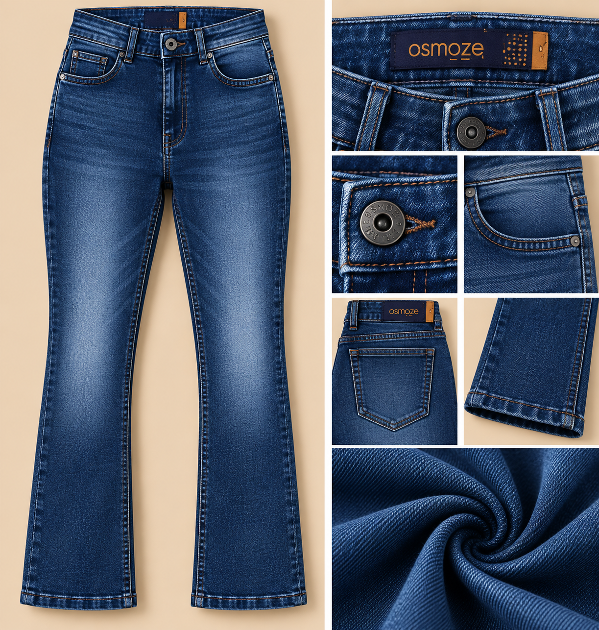 Calça Jeans Masculina Osmose — Skinny — Azul Escuro — foto ilustrativa