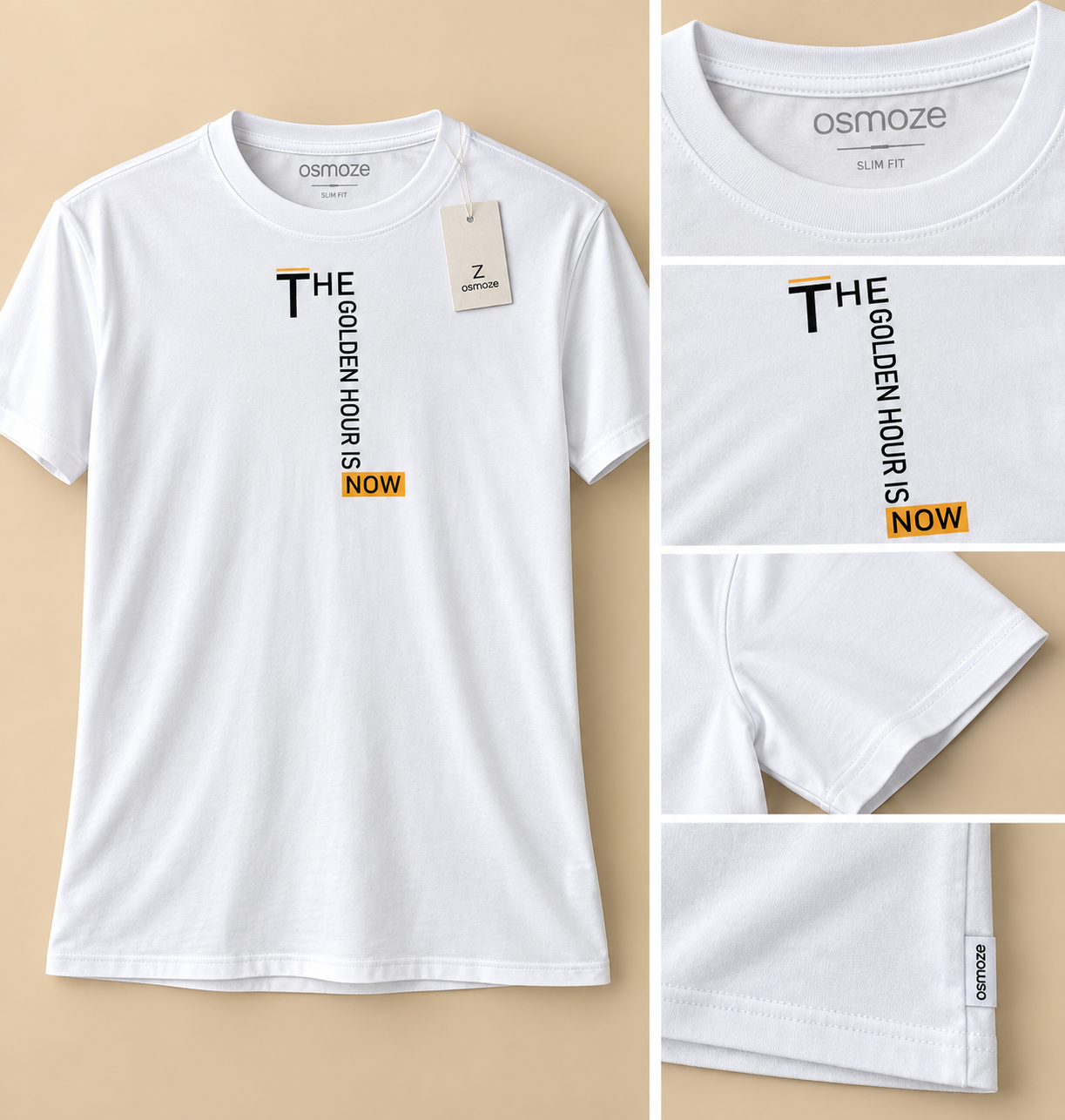 Camiseta Masculina Slim — foto ilustrativa