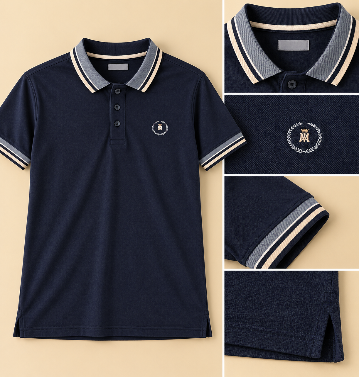 M.Polo – Camisa Polo Masculina — foto ilustrativa